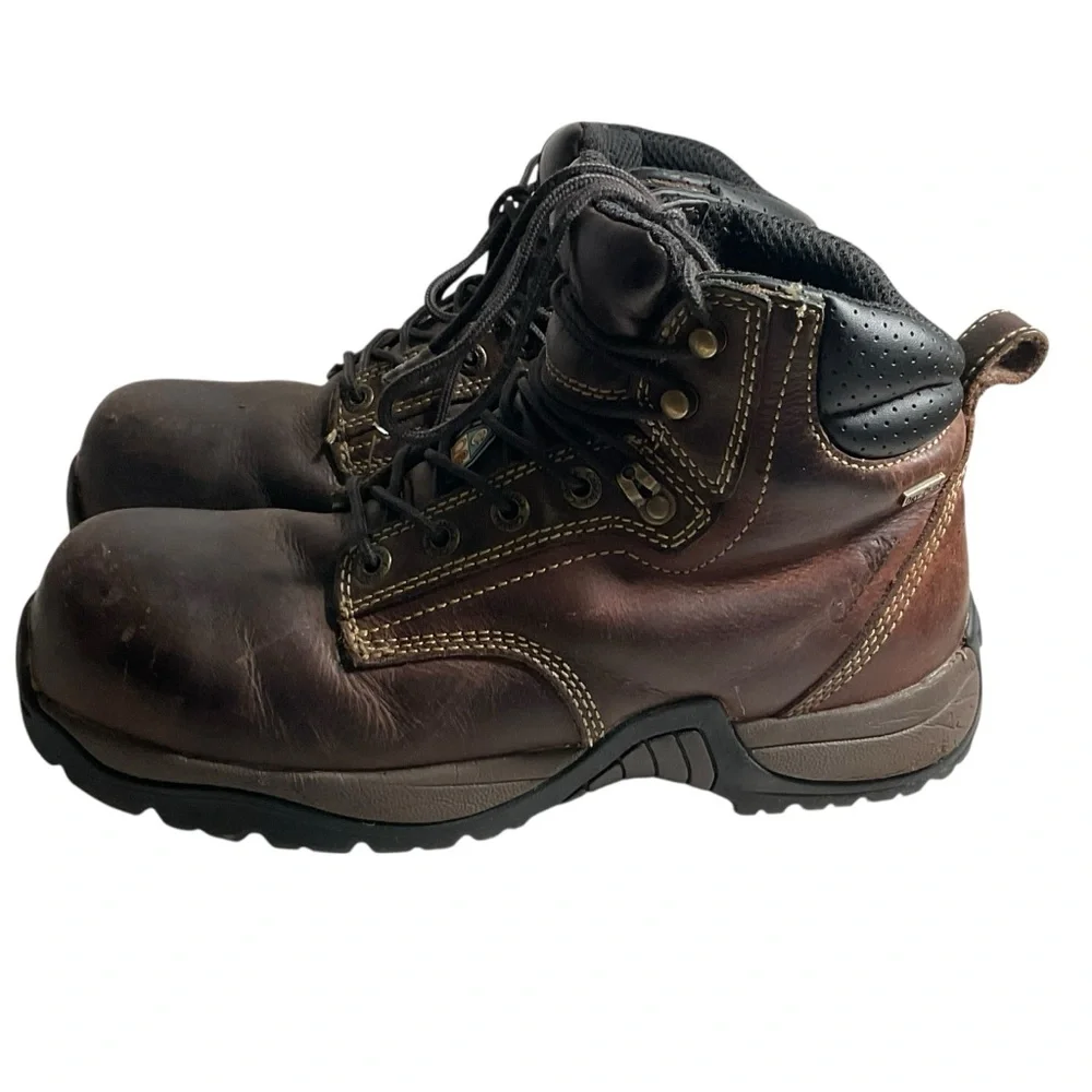 Cabelas Roughneck Ledger Waterproof Work Boots Men's Sz 9.5 D